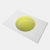 3D gele tennisbal Deurmat (Schuin)