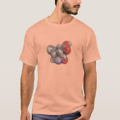 3D gemaakt Kaïnezuurmolecuul T-shirt (Voorkant)