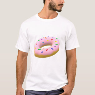 3d gemodelleerde donut t-shirt