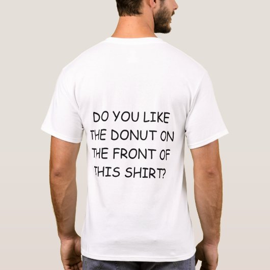 3d gemodelleerde donut t-shirt (Achterkant)