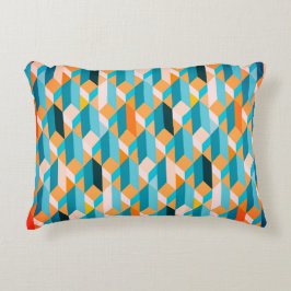 3D Geometric Bauhaus Pattern Accent Kussen