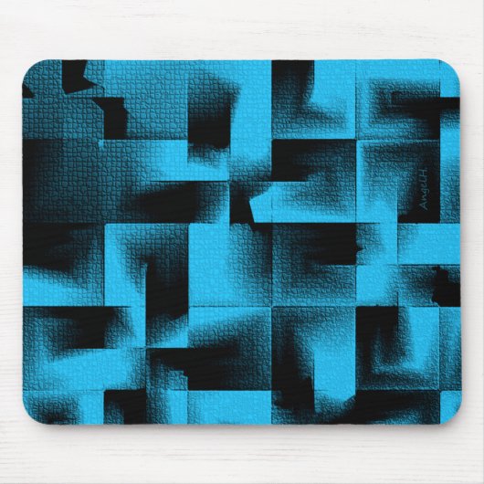 3D Geometrics - Cerulean Blue Deep AH2009 Muismat (Voorkant)