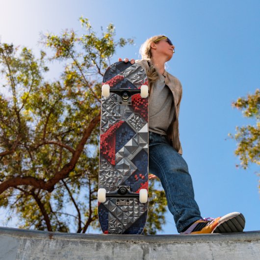 3D Geometrisch Abstract Skateboard (Buiten 1)