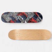 3D Geometrisch Abstract Skateboard (Horizontaal)
