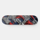 3D Geometrisch Abstract Skateboard (Horizontaal)