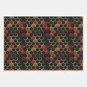 3D geometrisch achtergrondontwerp Inpakpapier Vel (Voorkant 2)