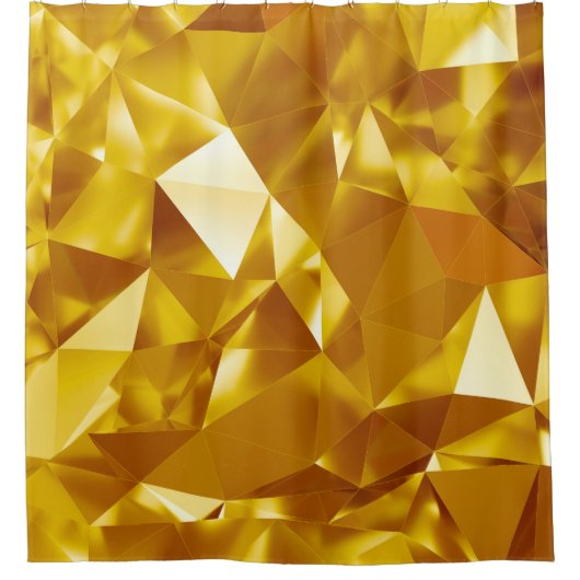3D Geometrisch: Metallic Achtergrond Ontwerp Douchegordijn (Voorkant)