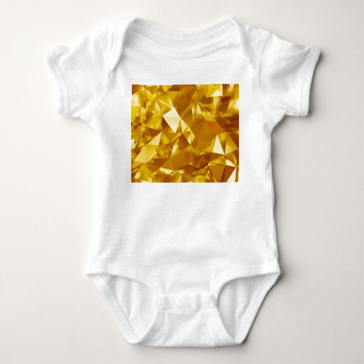 3D Geometrisch: Metallic Achtergrond Ontwerp Romper (Voorkant)