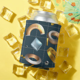 3D geometrisch patroon Blikjeskoeler