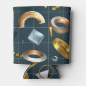 3D geometrisch patroon Blikjeskoeler (Voorkant)