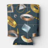 3D geometrisch patroon Blikjeskoeler (Achterkant)