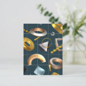 3D geometrisch patroon Briefkaart (Staand voorkant)