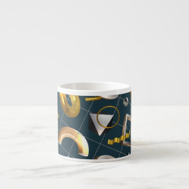 3D geometrisch patroon Espresso Kop