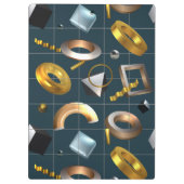 3D geometrisch patroon Klembord (Achterkant)