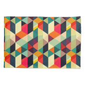 3D Geometrisch Patroon RETRO Esthetisch Kleurrijk Kussensloop (Achterkant)