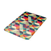 3D geometrisch patroon RETRO Mid Century Modern Badmat (Gekanteld)