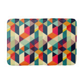 3D geometrisch patroon RETRO Mid Century Modern Badmat (Voorkant)