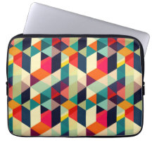3D Geometrisch Patroon RETRO Midden Eeuw Levendig