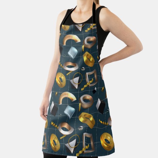 3D geometrisch patroon Schort (Insitu)