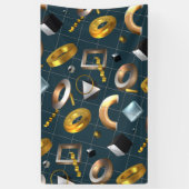 3D geometrisch patroon Spandoek (Verticaal)