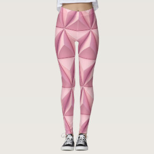 3D geometrische driehoeken: minimalistische achter Leggings