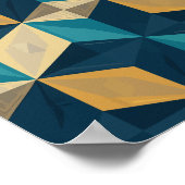 3D geometrische kubussen Poster (Hoek)