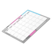 3D Geometrische lege agenda van 1980 Notitieblok (Schuin)