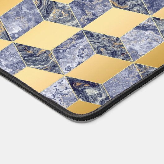 3D geometrische vierkanten Bureaumat (Hoek)