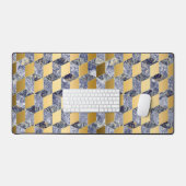 3D geometrische vierkanten Bureaumat (Keyboard & Muis)