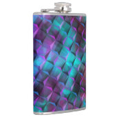 3D geometrische vormen, roze bevlekt om lila te ve Heupfles (Rechts)