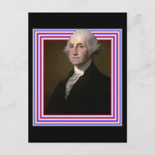 3D GEORGE WASHINGTON BRIEFKAART (Voorkant)