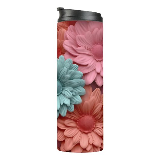 3D Gerbera Floral Thermosbeker (Geroteerd rechts)