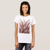 3D GERENDERDE ABSTRACTE ACHTERGROND MET METALEN BL T-SHIRT (Voorkant volledig)