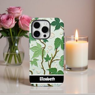 3D getextureerde impasto bloemenbloesem smartphone iPhone 16 Pro Hoesje