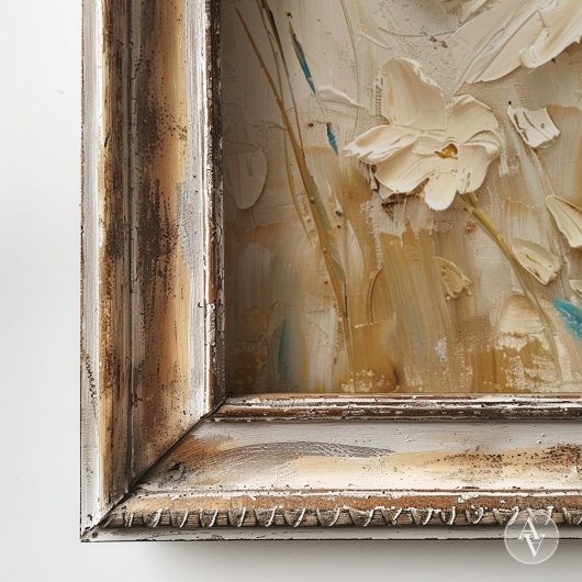 3D Getextureerde Wildflowers Schilderen Spring Flo Poster