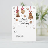 3D Gingerbread Cookie PNG Set – Christmas Clipart  Kaart (Staand voorkant)