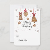 3D Gingerbread Cookie PNG Set – Christmas Clipart  Kaart (Voorkant)