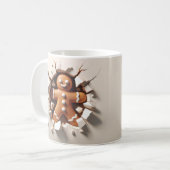 3D Gingerbread Man Koffiemok (Voorkant links)