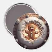 3D Gingerbread Man Magneet (Voorkant / Achterkant)