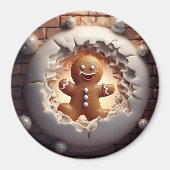 3D Gingerbread Man Magneet (Voorkant)