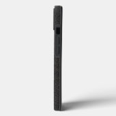 3D-glanzende schedel inleg op gebarsten metaal Case-Mate iPhone Case (Achterkant / Links)