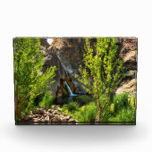 3D-glasdesk Art Waterfall Natuur Scene Fotoblokken (Voorkant)