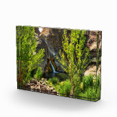 3D-glasdesk Art Waterfall Natuur Scene Fotoblokken (Rechts)
