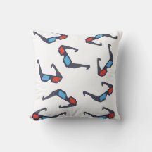 3D Glasses Pattern-Sierkussen