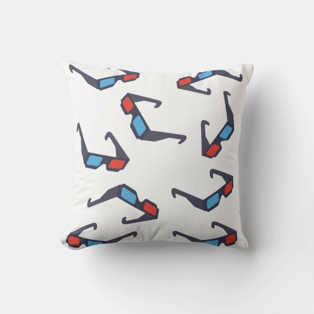 3D Glasses Pattern-Sierkussen Kussen (Voorkant)