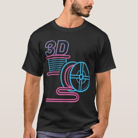 3D-gloeidraad PLA I 3d Afdrukplaat Filament Fdm 3d T-shirt (Voorkant)