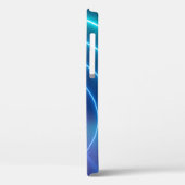 3d, gloeiende lijnen, tunnel, neonlichten, virtuee Case-Mate iPhone case (Achterkant / Links)