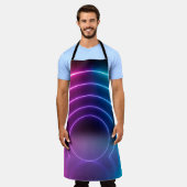 3d, gloeiende lijnen, tunnel, neonlichten, virtuee schort (Gedragen)