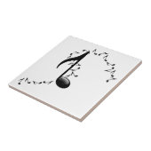 3D Glossy Music Note Tile Tegeltje (Zijkant)