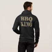 3D Gold Bling BBQ King Hoodie (Achterkant volledig)